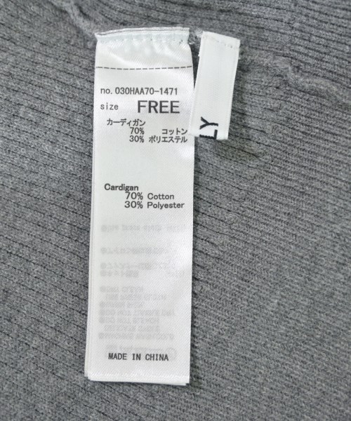 SLY（スライ）ニット・セーター グレー サイズ:F レディース/2200638836073