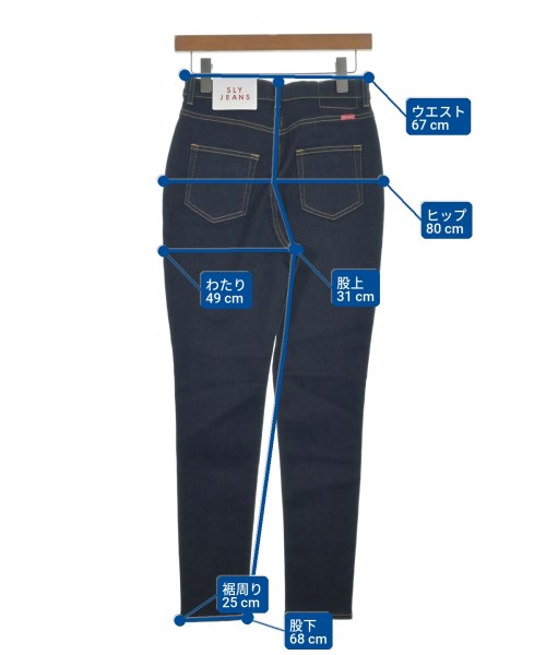 SLY（スライ）デニムパンツ 紺 サイズ:26(M位) レディース/2200620429023