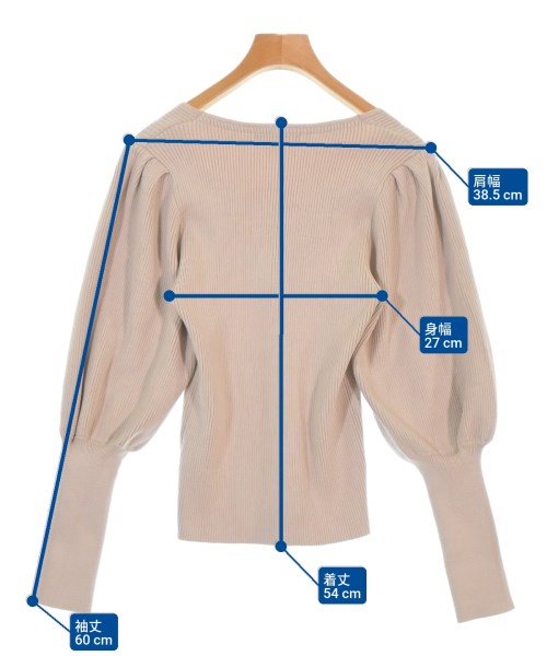 SLY（スライ）ニット・セーター ベージュ サイズ:F レディース/2200666503190