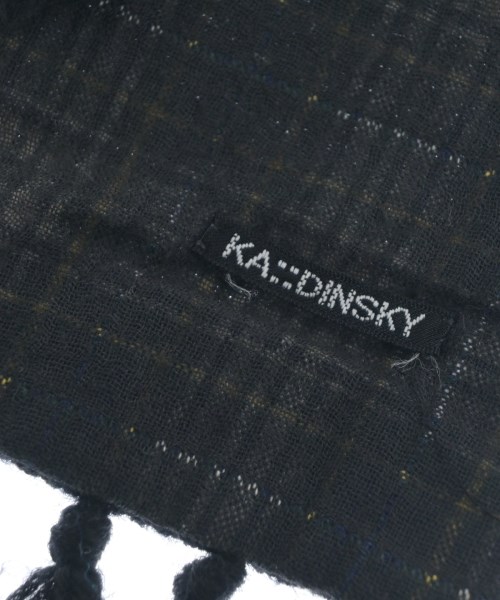 ka::dinsky（カディンスキー）マフラー 黒 サイズ:- メンズ/2200618706068