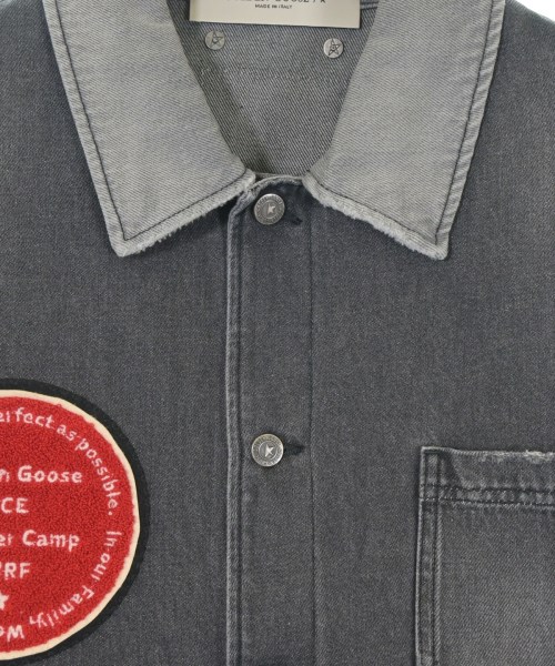 GOLDEN GOOSE（ゴールデングース）デニムジャケット グレー サイズ:50(XL位) メンズ/2200619288013