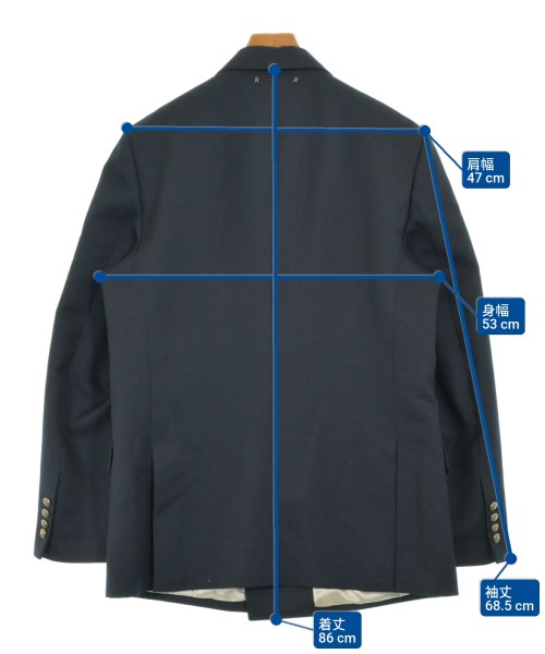 GOLDEN GOOSE（ゴールデングース）テーラードジャケット 紺 サイズ:52(XL位) メンズ/2200685363034