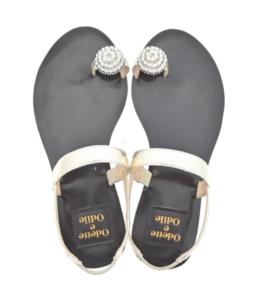 Odette e Odile（オデット　エ　オディール）サンダル ゴールド サイズ:23cm レディース/2200620805056