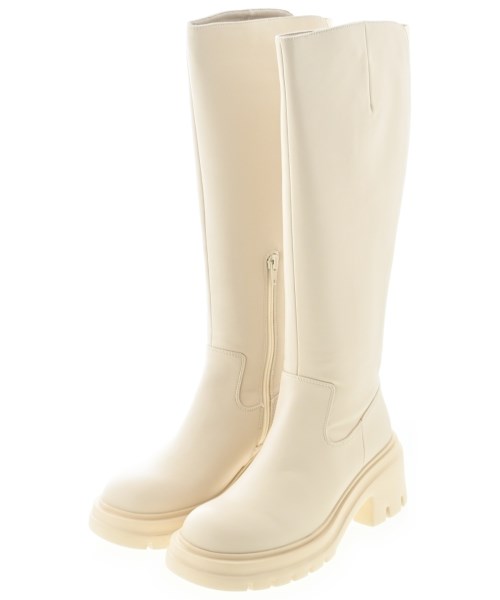 Odette e Odile(オデット　エ　オディール)ブーツ 白 サイズ:24cm/2200672907012