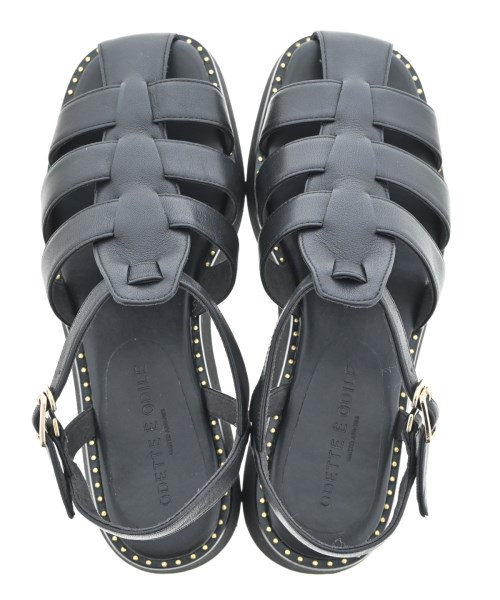 Odette e Odile（オデット　エ　オディール）サンダル 黒 サイズ:24.5cm レディース/2200647596081