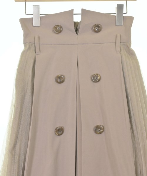 mysty woman（ミスティーウーマン）ロング・マキシ丈スカート ベージュ サイズ:F レディース/2200618651108