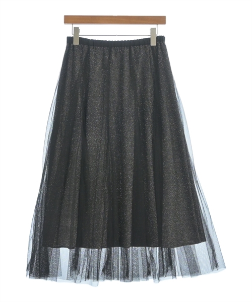 mysty woman（ミスティーウーマン）ロング・マキシ丈スカート 黒 サイズ:F レディース/2200610710148