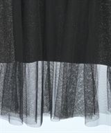 mysty woman（ミスティーウーマン）ロング・マキシ丈スカート 黒 サイズ:F レディース/2200610710148