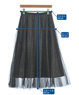 mysty woman（ミスティーウーマン）ロング・マキシ丈スカート 黒 サイズ:F レディース/2200610710148