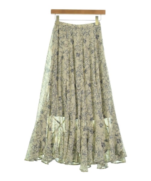 mysty woman（ミスティーウーマン）ロング・マキシ丈スカート グレー サイズ:F レディース/2200609798034