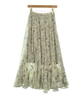 mysty woman（ミスティーウーマン）ロング・マキシ丈スカート グレー サイズ:F レディース/2200609798034