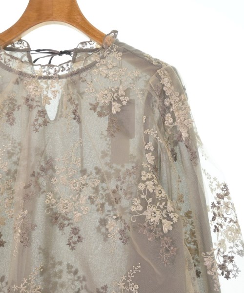 mysty woman（ミスティーウーマン）ブラウス グレー サイズ:F レディース/2200614478198