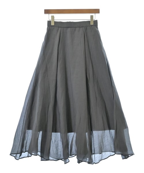 mysty woman(ミスティーウーマン)ロング・マキシ丈スカート グレー サイズ:F/2200669586084
