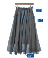 mysty woman（ミスティーウーマン）ロング・マキシ丈スカート グレー サイズ:F レディース/2200669586084