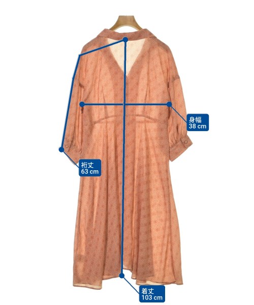 mysty woman（ミスティーウーマン）ワンピース オレンジ サイズ:F レディース/2200676905021