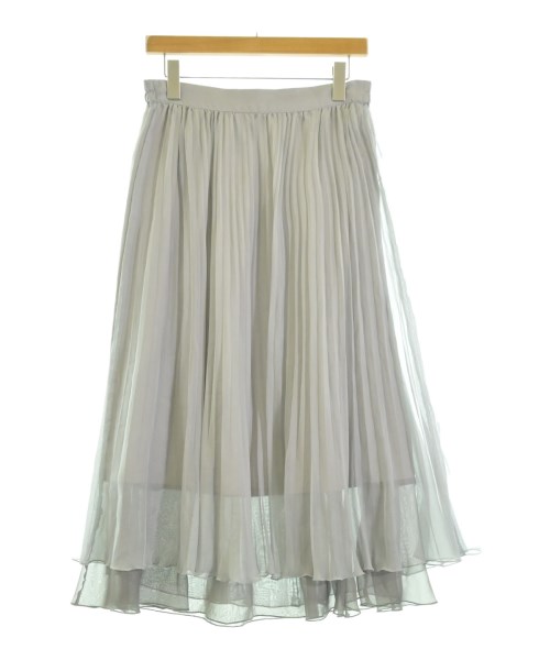 mysty woman(ミスティーウーマン)ロング・マキシ丈スカート グレー サイズ:F/2200674880016