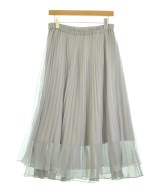 mysty woman（ミスティーウーマン）ロング・マキシ丈スカート グレー サイズ:F レディース/2200674880016