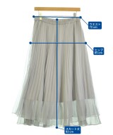 mysty woman（ミスティーウーマン）ロング・マキシ丈スカート グレー サイズ:F レディース/2200674880016