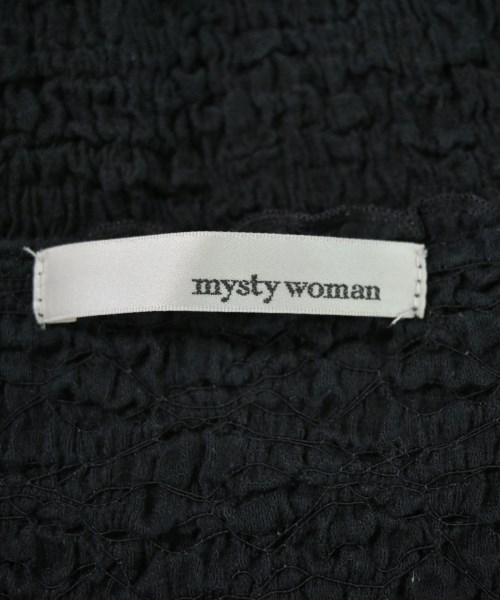 mysty woman（ミスティーウーマン）Tシャツ・カットソー 黒 サイズ:F レディース/2200707646053