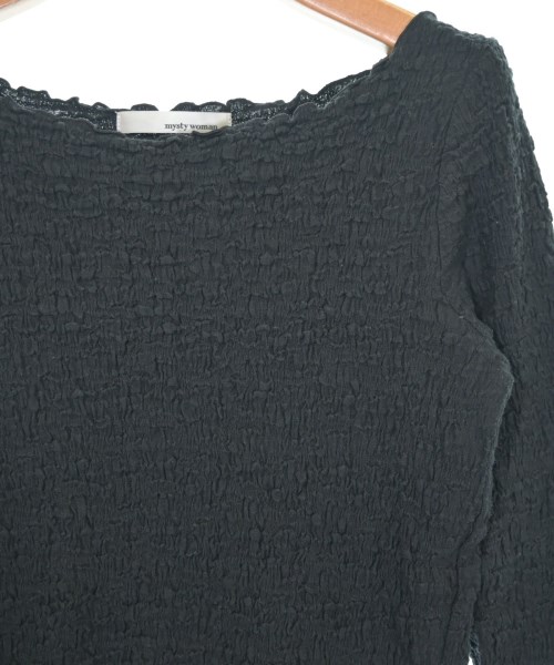 mysty woman（ミスティーウーマン）Tシャツ・カットソー 黒 サイズ:F レディース/2200707646053