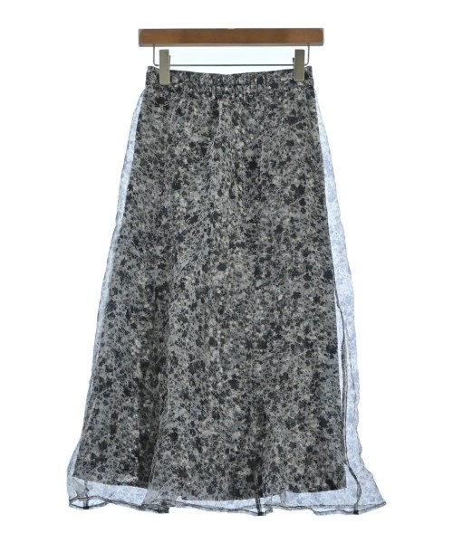 mysty woman（ミスティーウーマン）ロング・マキシ丈スカート グレー サイズ:F レディース/2200659611093