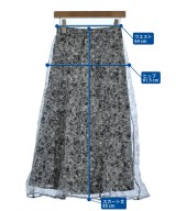 mysty woman（ミスティーウーマン）ロング・マキシ丈スカート グレー サイズ:F レディース/2200659611093