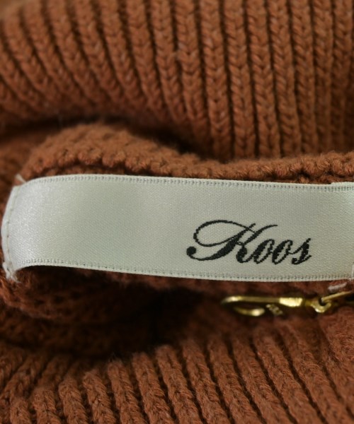 KOOS（クース）カーディガン 茶 サイズ:F レディース/2200672978012