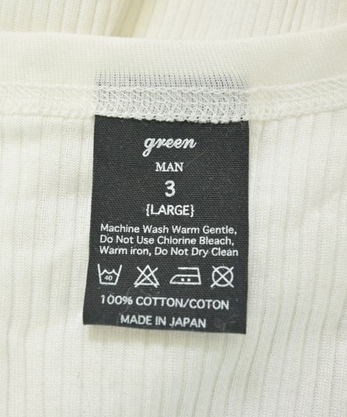 green MAN（グリーンマン）Tシャツ・カットソー 白 サイズ:3(L位) メンズ/2200689787874