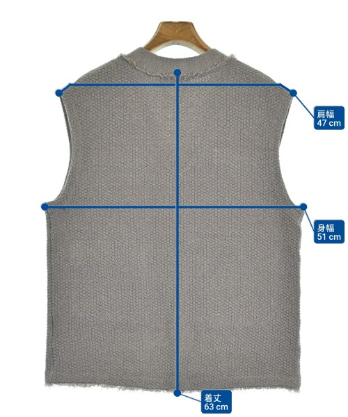 JUSGLITTY（ジャスグリッティ）ベスト グレー サイズ:2(M位) レディース/2200621189100