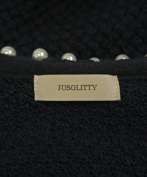 JUSGLITTY（ジャスグリッティ）カーディガン 紺 サイズ:2(M位) レディース/2200621189193