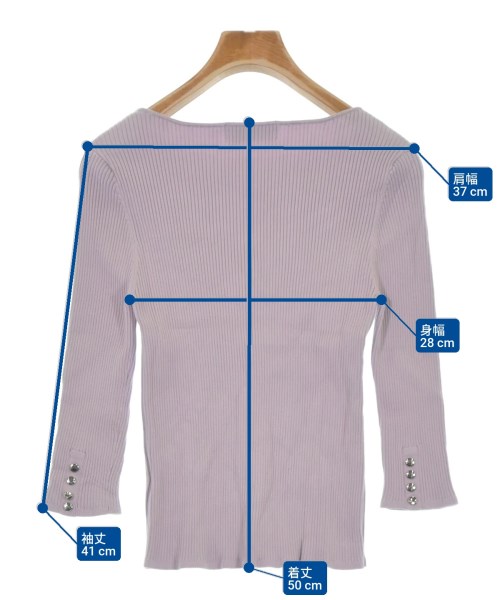 JUSGLITTY（ジャスグリッティ）ニット・セーター 紫 サイズ:2(M位) レディース/2200622041551