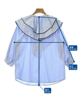 JUSGLITTY（ジャスグリッティ）ブラウス 青 サイズ:2(M位) レディース/2200635624123