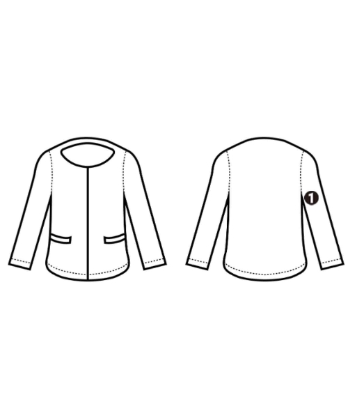 JUSGLITTY（ジャスグリッティ）ノーカラージャケット ピンク サイズ:0(XS位) レディース/2200639753010