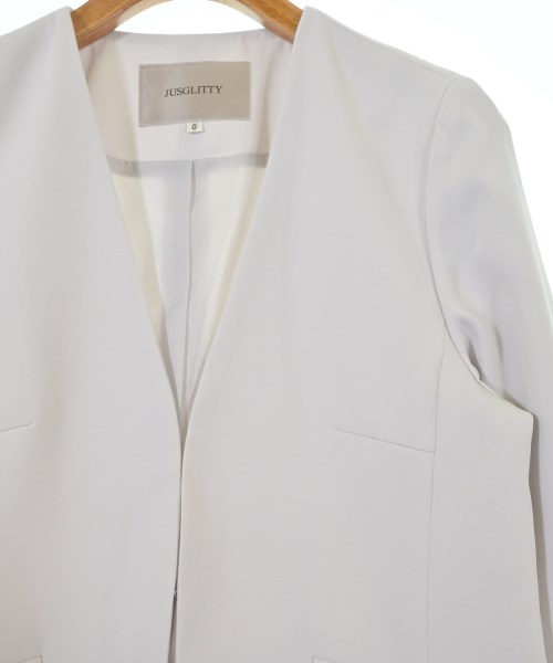 JUSGLITTY（ジャスグリッティ）ノーカラージャケット ピンク サイズ:0(XS位) レディース/2200639753010