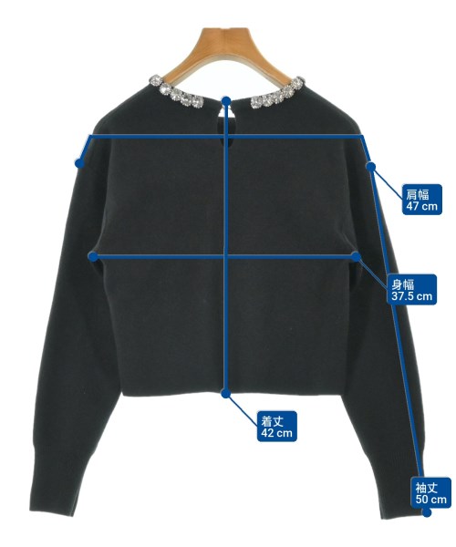 JUSGLITTY（ジャスグリッティ）ニット・セーター 黒 サイズ:2(M位) レディース/2200619569037