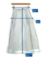 JUSGLITTY（ジャスグリッティ）ロング・マキシ丈スカート シルバー サイズ:0(XS位) レディース/2200627567179