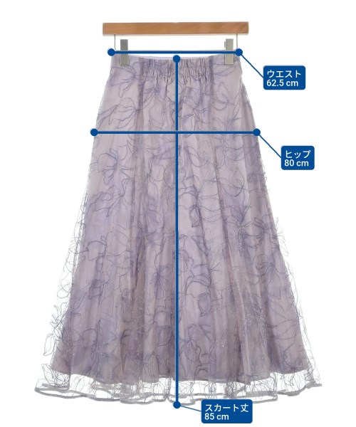 JUSGLITTY（ジャスグリッティ）ロング・マキシ丈スカート 紫 サイズ:0(XS位) レディース/2200627567193