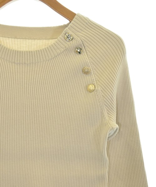 JUSGLITTY（ジャスグリッティ）ニット・セーター ベージュ サイズ:2(M位) レディース/2200636601055