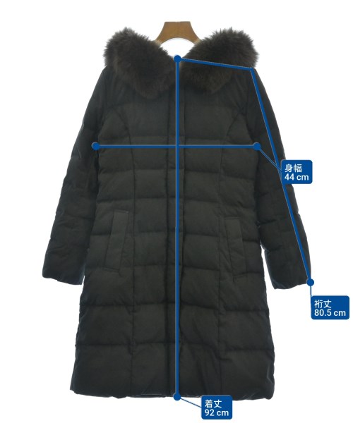 JUSGLITTY（ジャスグリッティ）ダウンコート 黒 サイズ:1(S位) レディース/2200633448011