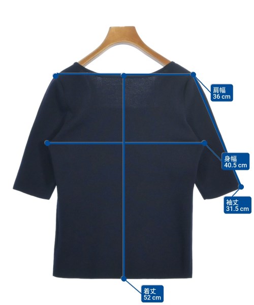 JUSGLITTY（ジャスグリッティ）ニット・セーター 紺 サイズ:2(M位) レディース/2200619508050