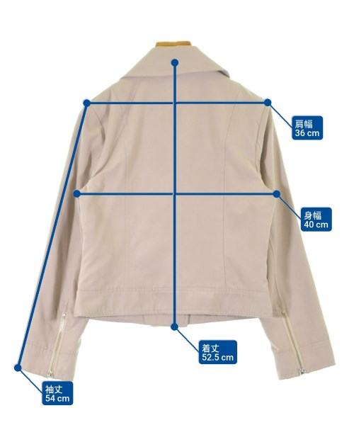 JUSGLITTY（ジャスグリッティ）ライダース ベージュ サイズ:1(S位) レディース/2200614393019