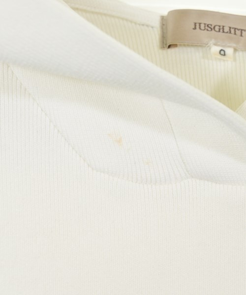 JUSGLITTY（ジャスグリッティ）パーカー 白 サイズ:0(XS位) レディース/2200618969074