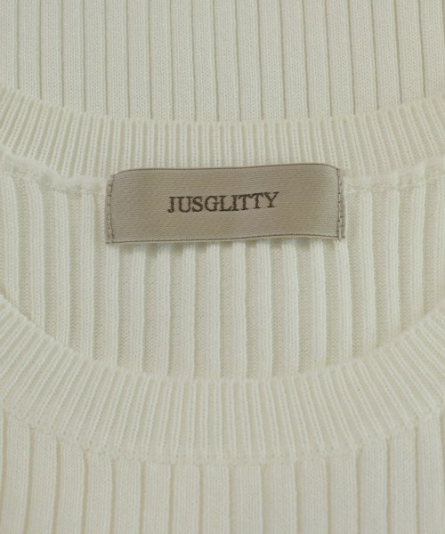 JUSGLITTY（ジャスグリッティ）ニット・セーター 白 サイズ:2(M位) レディース/2200619307035