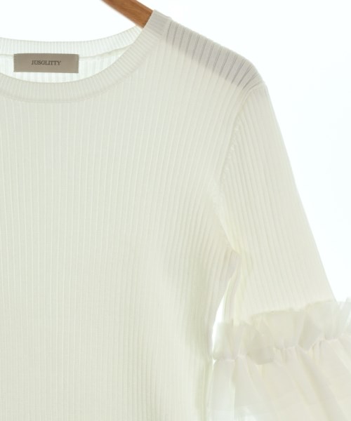 JUSGLITTY（ジャスグリッティ）ニット・セーター 白 サイズ:2(M位) レディース/2200619307035
