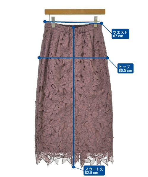 JUSGLITTY（ジャスグリッティ）ロング・マキシ丈スカート 紫 サイズ:2(M位) レディース/2200669415056