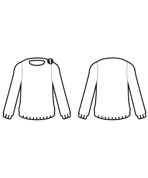 JUSGLITTY（ジャスグリッティ）ニット・セーター 白 サイズ:2(M位) レディース/2200671182144