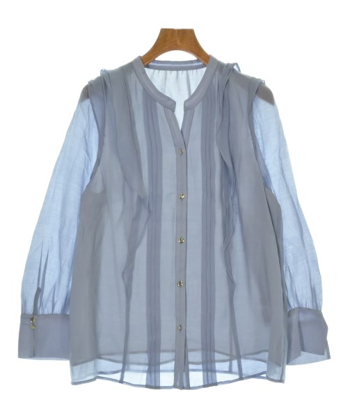 JUSGLITTY(ジャスグリッティ)ブラウス 青 サイズ:2(M位)/2200675984010