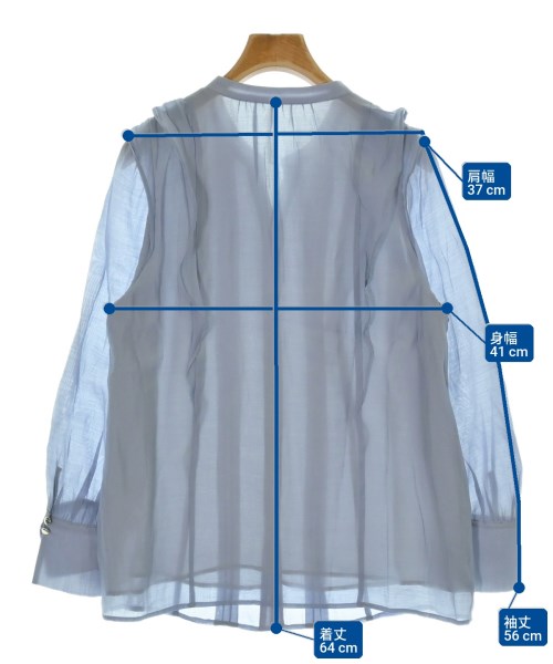 JUSGLITTY（ジャスグリッティ）ブラウス 青 サイズ:2(M位) レディース/2200675984010