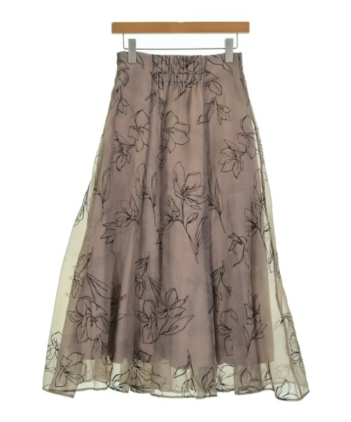 JUSGLITTY（ジャスグリッティ）ロング・マキシ丈スカート 茶 サイズ:1(S位) レディース/2200678806050