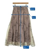 JUSGLITTY（ジャスグリッティ）ロング・マキシ丈スカート 茶 サイズ:1(S位) レディース/2200678806050